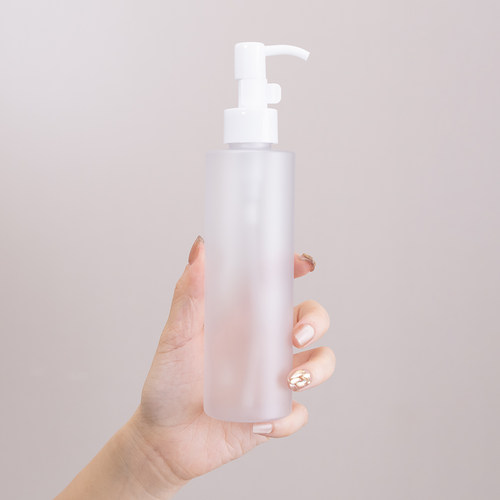 透明磨砂分装按压瓶精油卸妆液