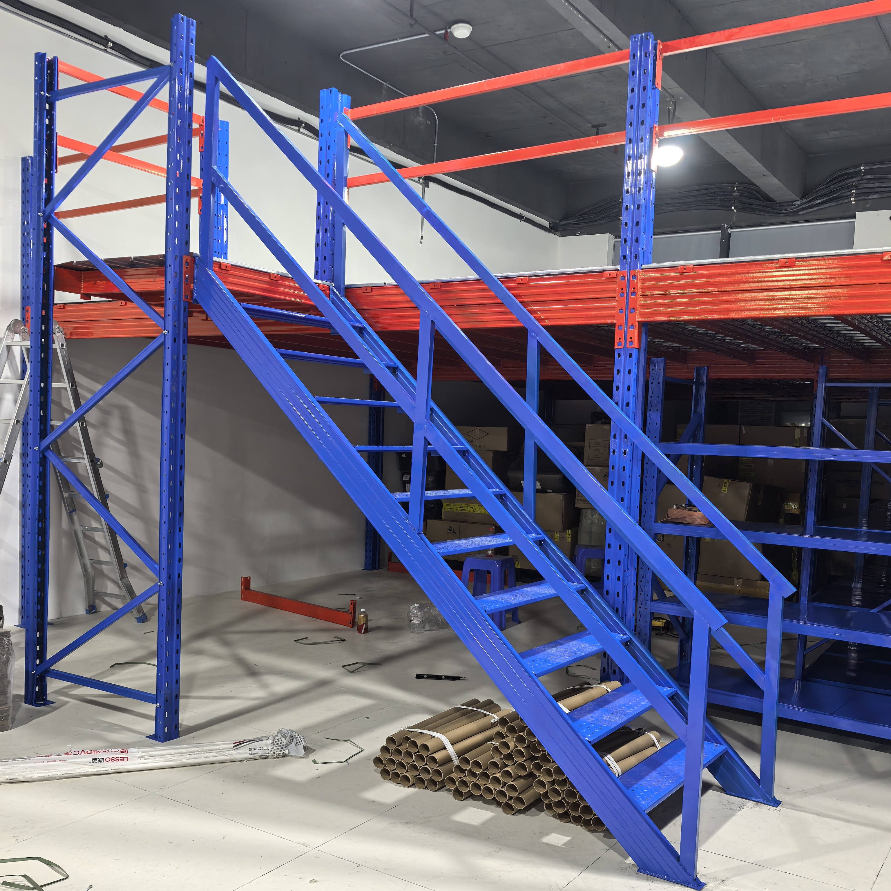 重型阁楼平台货架隔层重型货架定做仓库平台钢结构平台