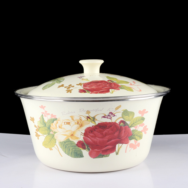 加厚搪瓷碗洗手珐琅泡面猪油