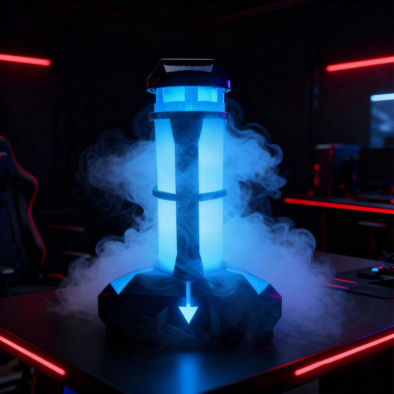 爆能器加湿器小夜灯电竞房间装饰桌面摆件氛围灯搭电脑香薰机无畏,家装灯饰光源,氛围灯,淘宝优惠券,粉丝福利购,淘宝优惠卷
