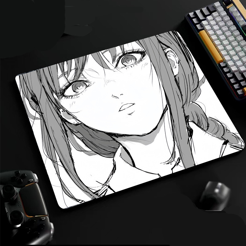 鼠标垫二次元游戏专用超大电竞键盘滑鼠垫FPS桌垫男cf吃鸡可定制