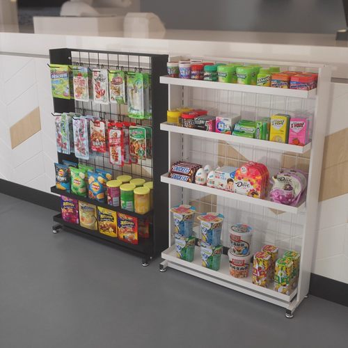 收银台前架子口得糖小货架