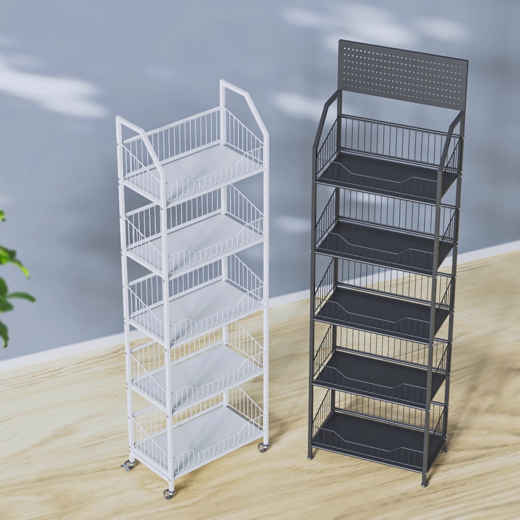 高之思多层置物烤漆移动