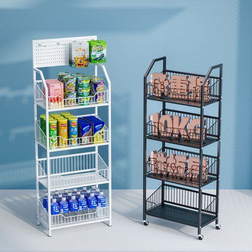 超市展示货架移动铁烤漆牢固