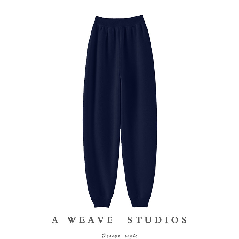 喜欢到抓狂！重磅加厚100%纯山羊绒裤子女外穿针织裤子哈伦裤冬季