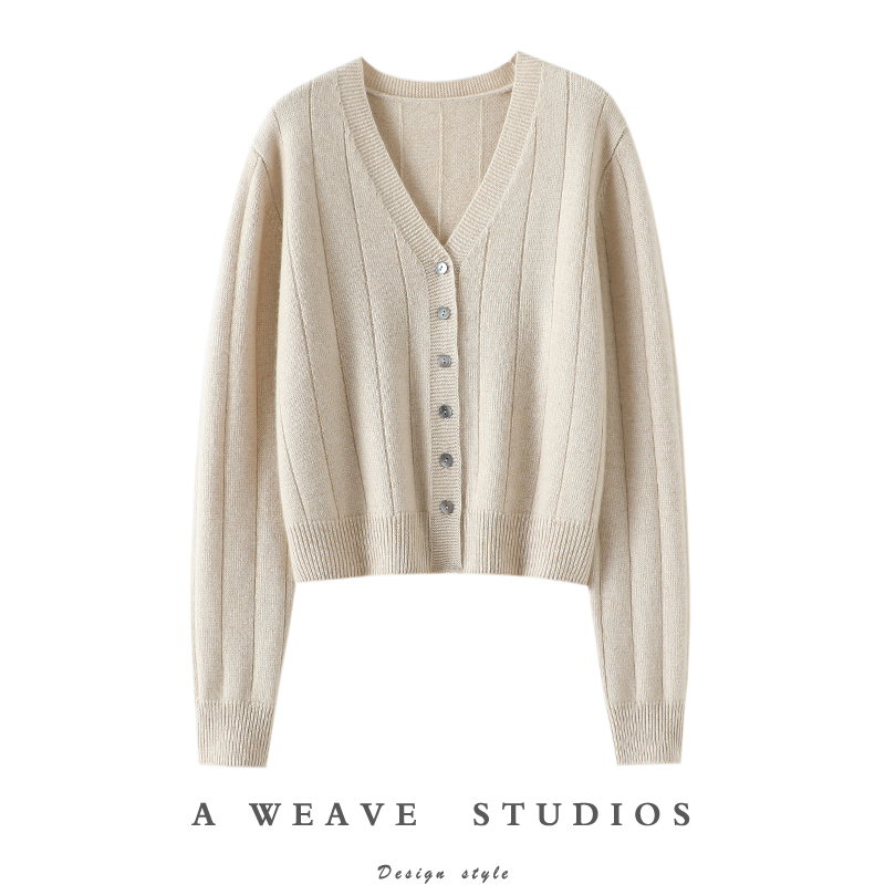 启超官方高端100%纯山羊绒衫