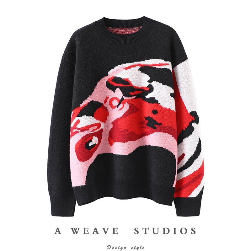 启超高端100%纯山羊绒衫