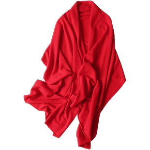 可以爱一辈子！羊绒大披肩围巾两用女纯羊绒保暖空调屋披肩秋冬