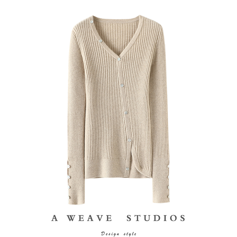 启超高端100%纯山羊绒衫