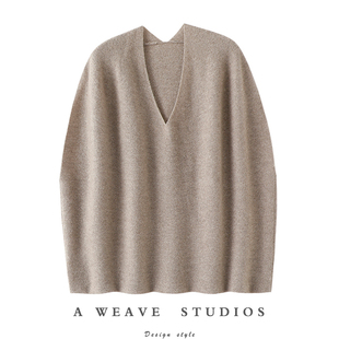 三分矜贵七分优雅 V领100%纯山羊绒坎肩女针织羊绒背心秋冬 新款