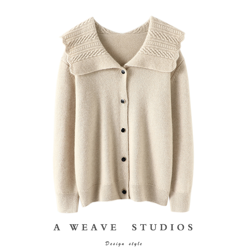 启超官方高端100%纯山羊绒衫