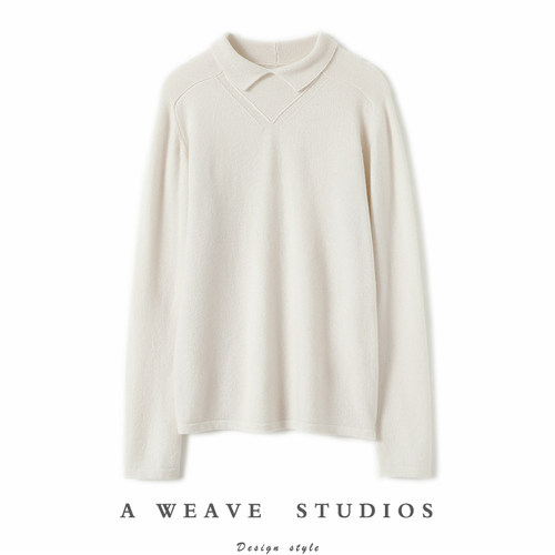 启超官方高端100%纯山羊绒衫