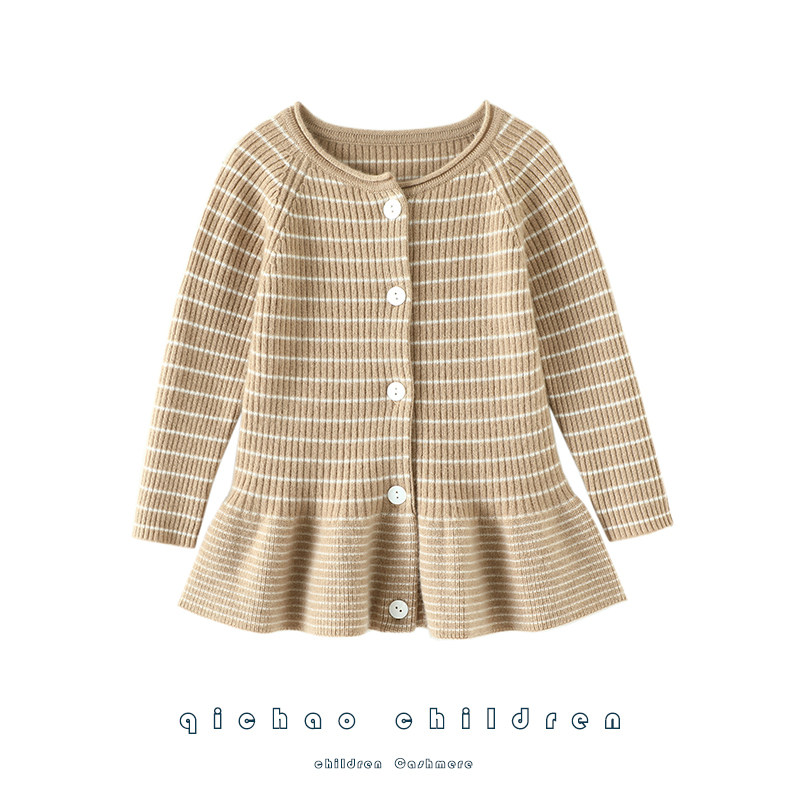 启超不收遗憾~圆领儿童羊绒开衫裙子女童纯羊绒毛衣针织开衫裙子,童装/婴儿装/亲子装,毛衣/针织衫,淘宝优惠券,粉丝福利购,淘宝优惠卷