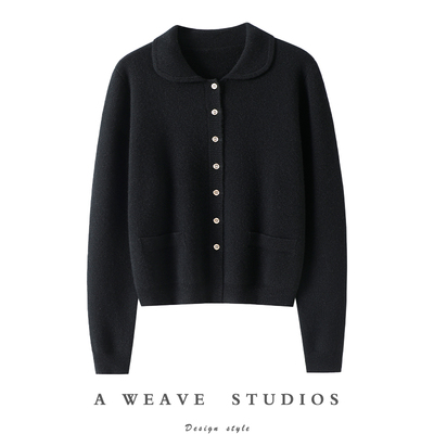 启超官方高端100%纯山羊绒衫