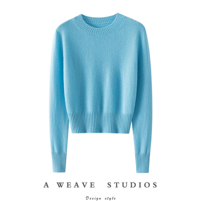 启超官方高端100%纯山羊绒衫