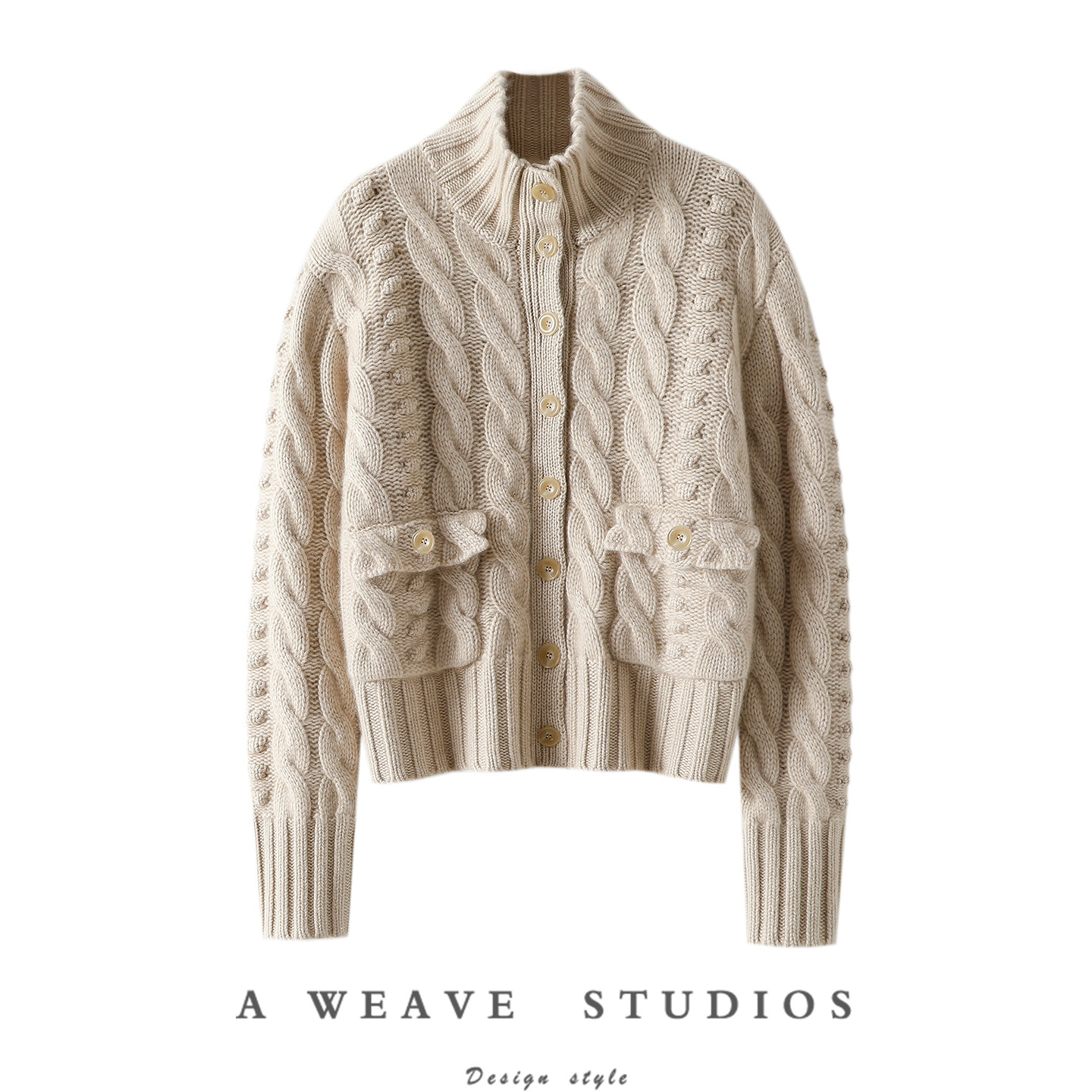 审美契合~奢！加厚100%纯山羊绒开衫女半高领纯羊绒毛衣针织外套,女装/女士精品,羊绒衫,淘宝优惠券,粉丝福利购,淘宝优惠卷