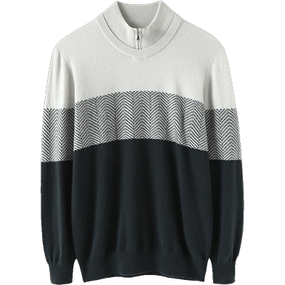 启超高端100%纯山羊绒衫