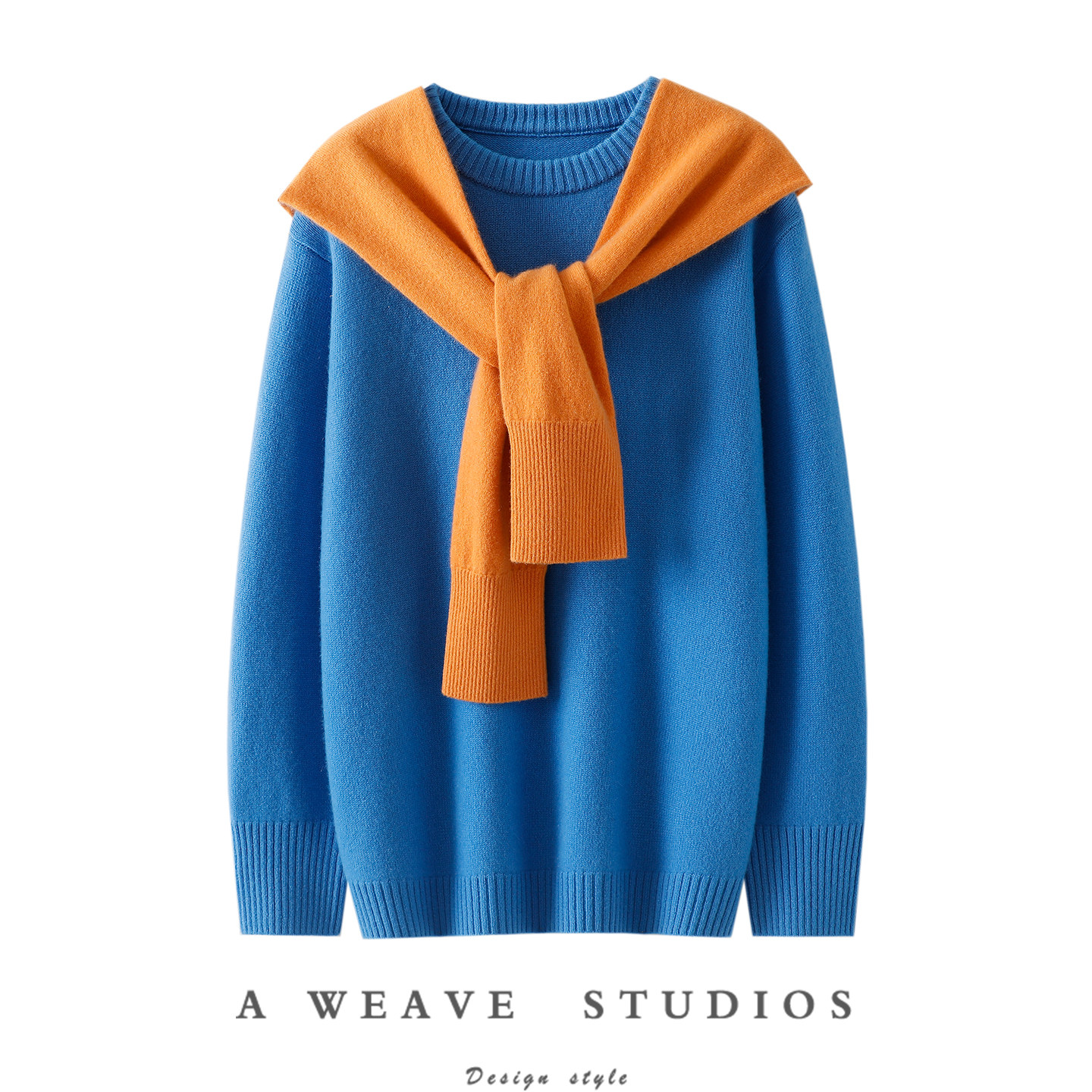 王炸！气质牛货~加厚100%纯山羊绒衫女假两件披肩连帽衫毛衣宽松,女装/女士精品,羊绒衫,淘宝优惠券,粉丝福利购,淘宝优惠卷