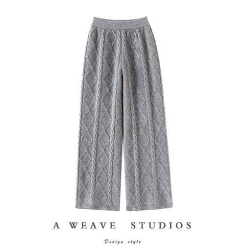 启超高端100%纯山羊绒裤