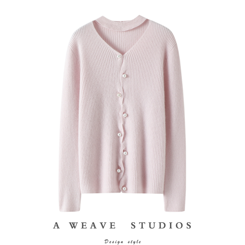 启超官方高端100%纯山羊绒衫