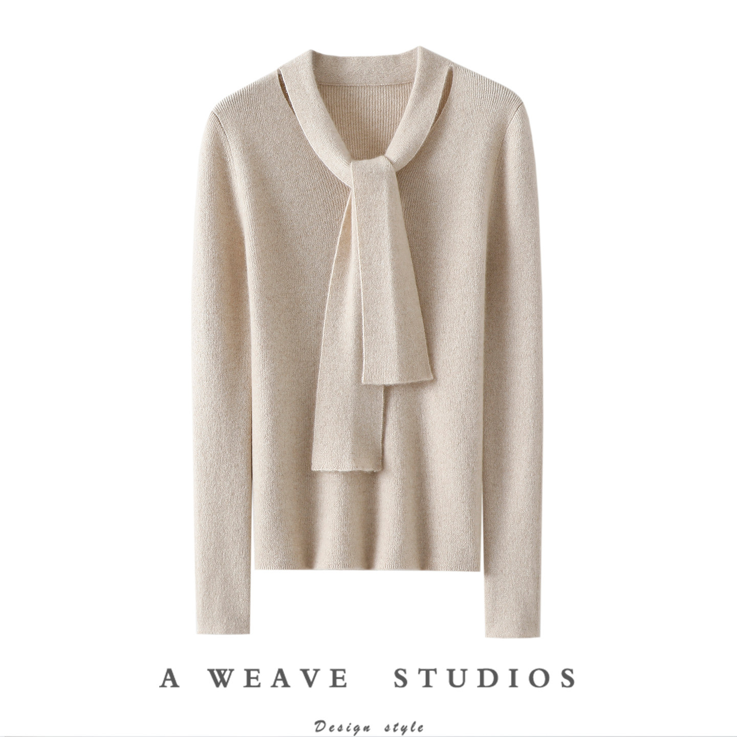 启超官方高端100%纯山羊绒衫