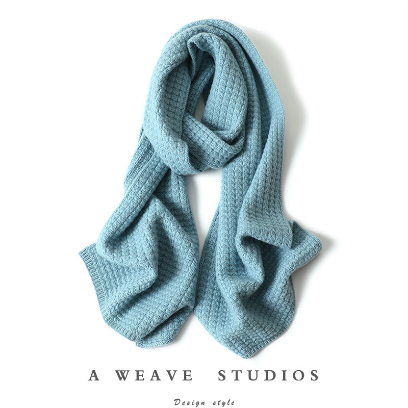 启超高端100%纯山羊绒围巾