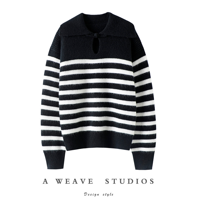 跟着入就对了！男女同款中式条纹加厚羊绒衫女纯羊绒毛衣秋冬宽松,女装/女士精品,羊绒衫,淘宝优惠券,粉丝福利购,淘宝优惠卷
