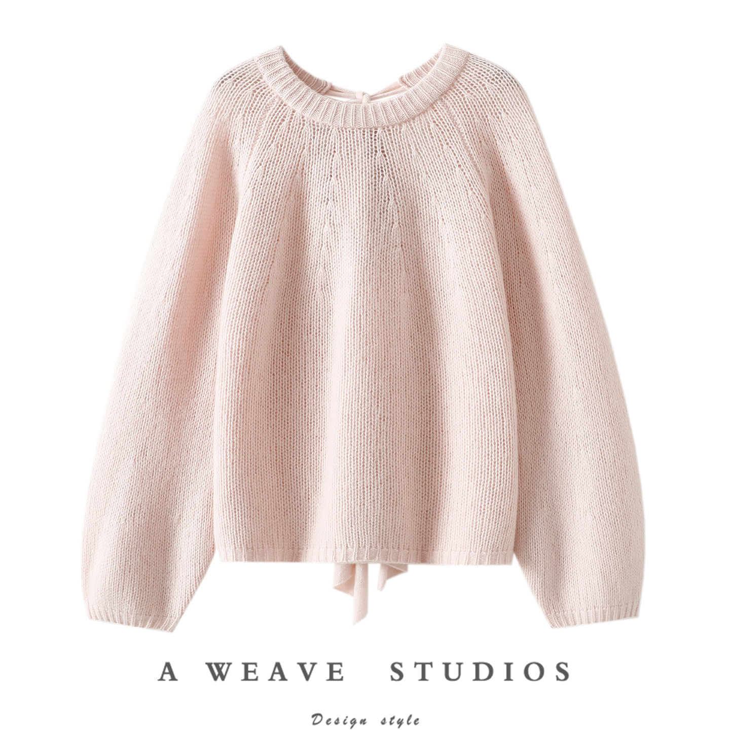 错过后悔啊~后飘带蝴蝶结100%纯山羊绒衫女圆领纯羊绒毛衣宽松,女装/女士精品,羊绒衫,淘宝优惠券,粉丝福利购,淘宝优惠卷