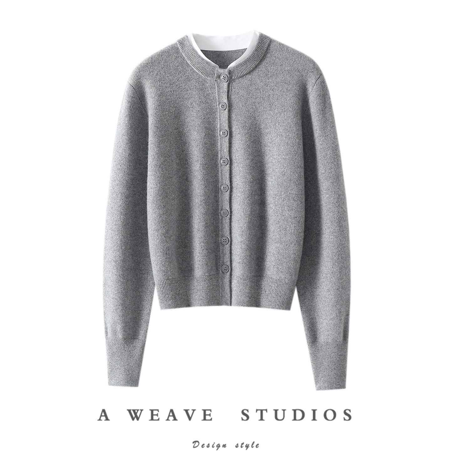 设计太牛掰了！加厚假两件100%纯山羊绒开衫女圆领纯羊绒毛衣秋冬,女装/女士精品,羊绒衫,淘宝优惠券,粉丝福利购,淘宝优惠卷