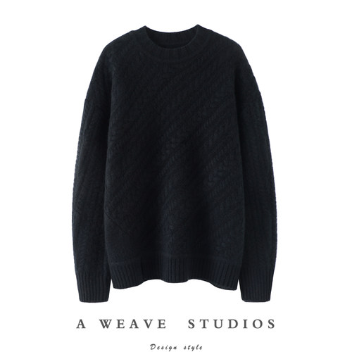 启超高端100%纯山羊绒衫