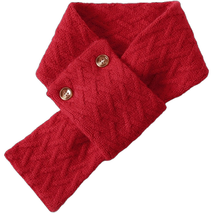 好搭气质小暖炉!纯山羊绒围巾男女同款穿孔秋冬季保暖针织小围脖