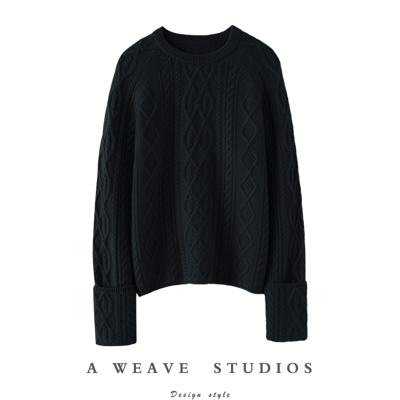 启超高端100%纯山羊绒衫