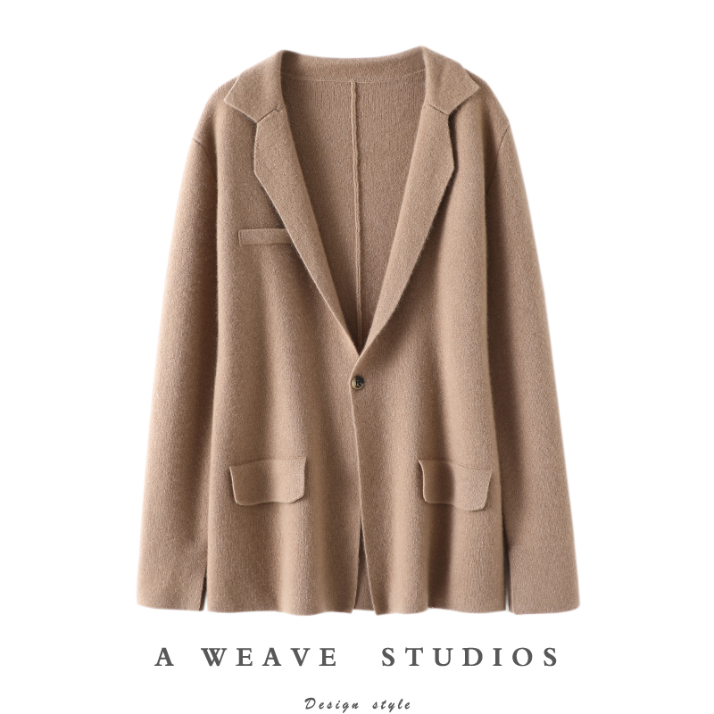 启超高端100%纯山羊绒衫