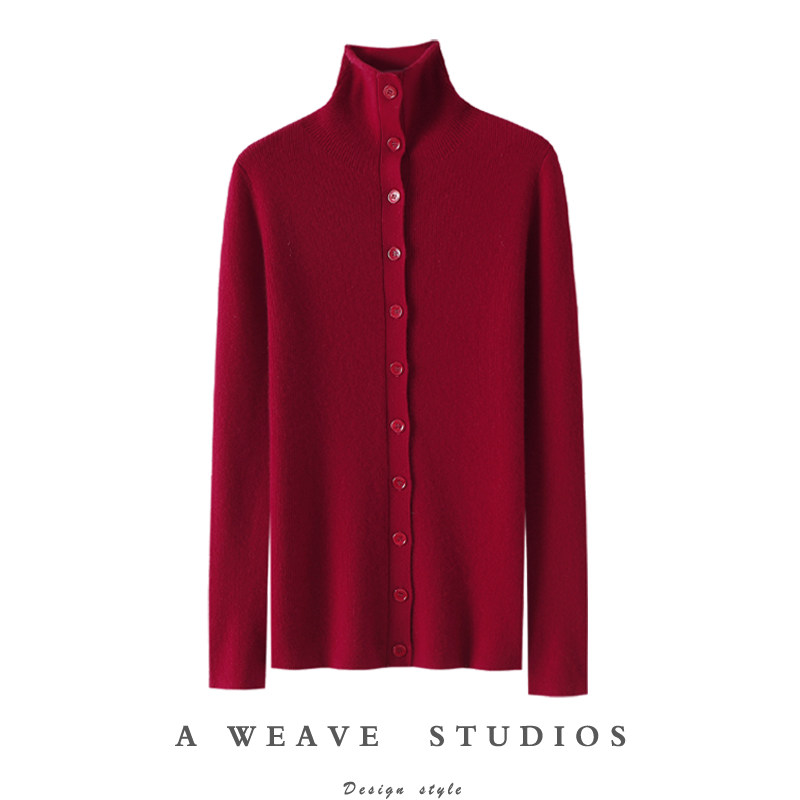 讲究版型品质！可翻高领100%纯山羊绒开衫女纯羊绒毛衣针织打底衫,女装/女士精品,羊绒衫,淘宝优惠券,粉丝福利购,淘宝优惠卷