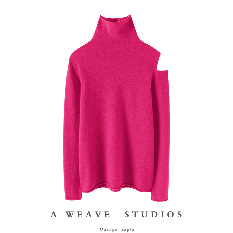 启超高端100%纯山羊绒衫