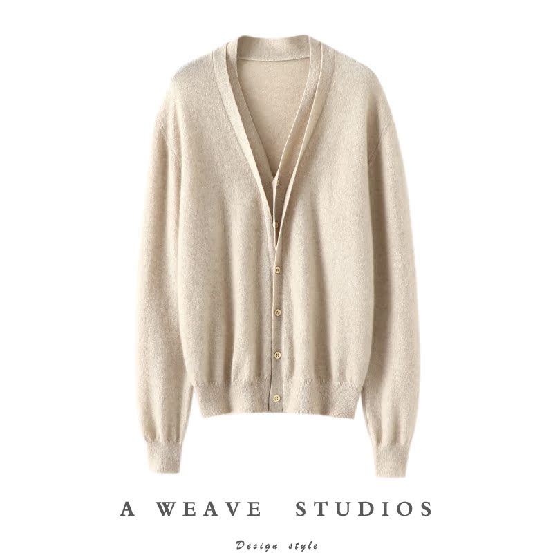 启超官方高端100%纯山羊绒衫