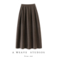 加厚100%纯山羊绒半身裙子女中长款 这版 型太牛了 A字半身伞裙