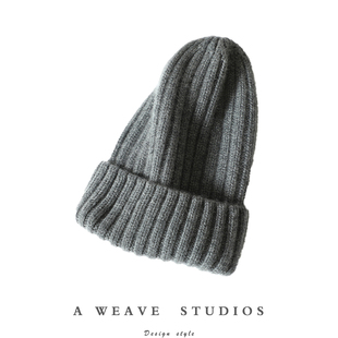 给你暖柔!加厚100%纯山羊绒帽子男女通用保暖针织毛线韩版秋冬