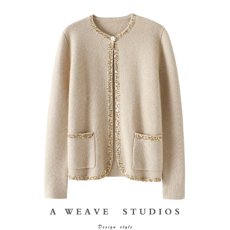 启超官方高端100%纯山羊绒衫