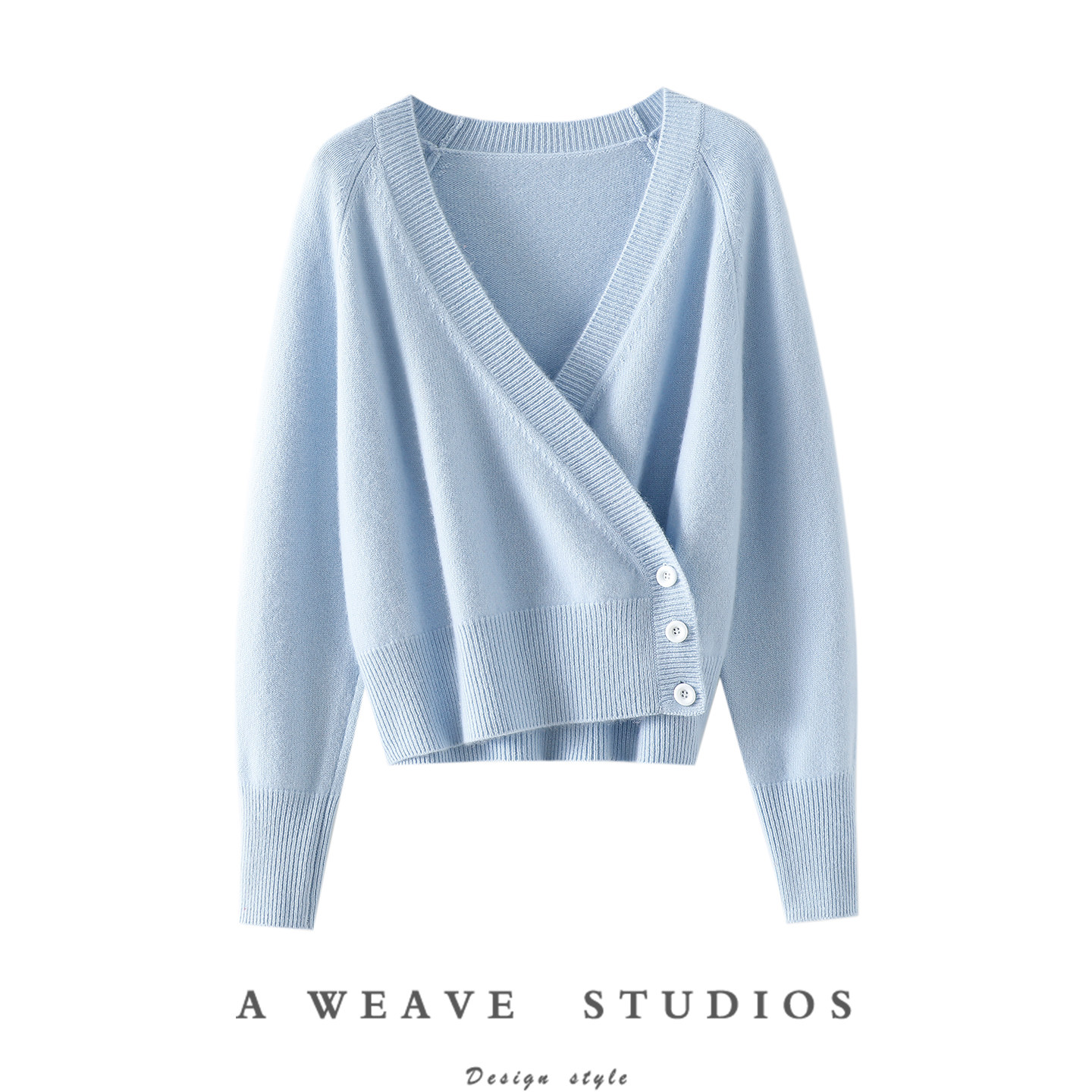 官方正品！遇见惊喜~加厚100%纯山羊绒开衫女V领交叉羊绒毛衣秋冬,女装/女士精品,羊绒衫,淘宝优惠券,粉丝福利购,淘宝优惠卷