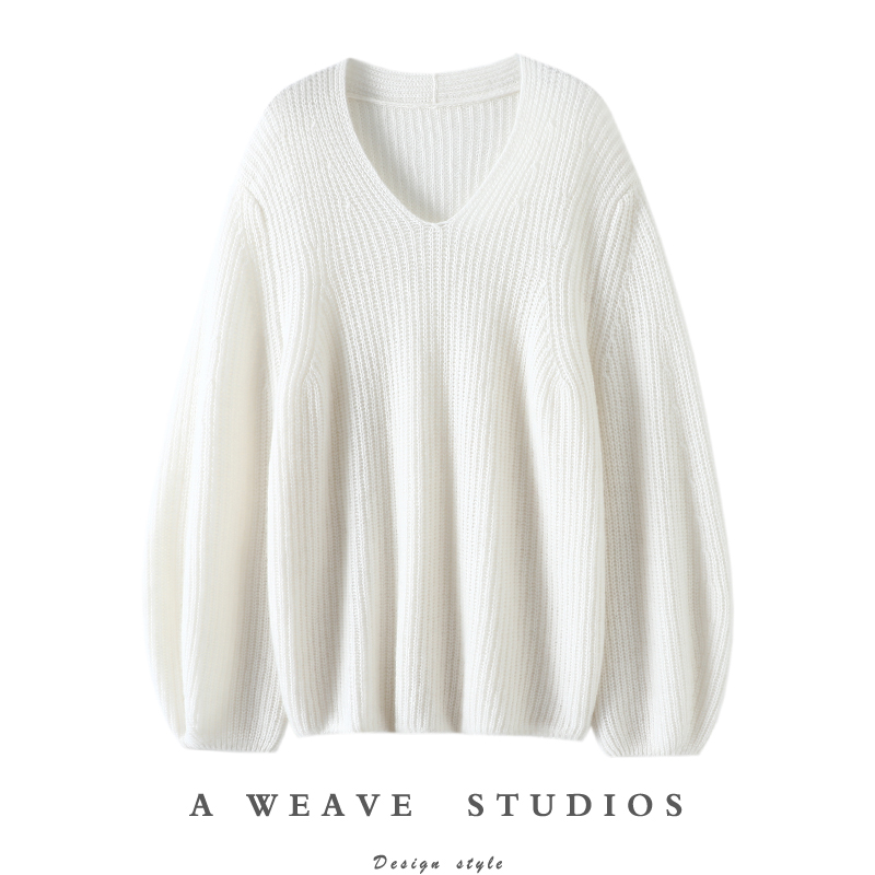 启超高端100%纯山羊绒衫