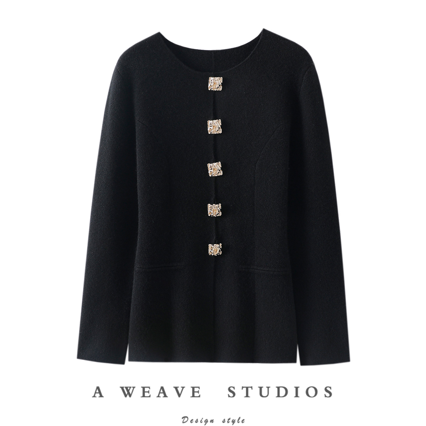 柔权主义风~高定加厚100%纯山羊绒开衫女圆领纯羊绒毛衣针织外套,女装/女士精品,羊绒衫,淘宝优惠券,粉丝福利购,淘宝优惠卷