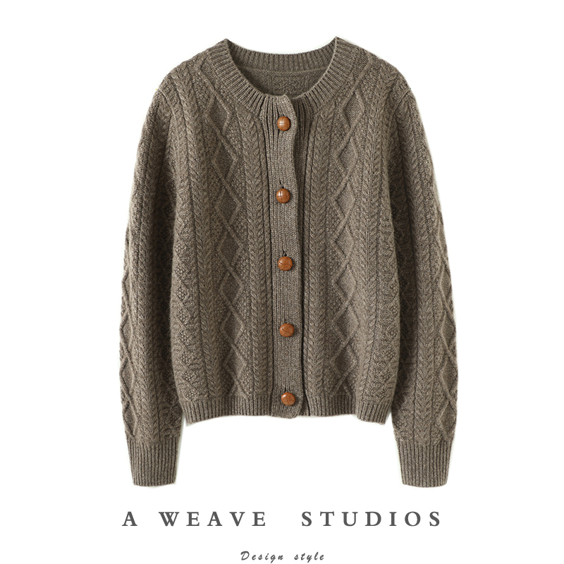 启超高端100%纯山羊绒衫