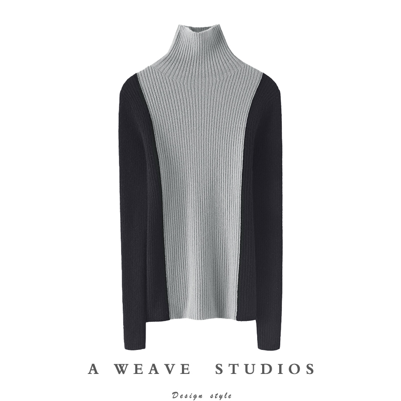 启超疯狂安利~高领100%纯山羊绒衫女修身纯羊绒毛衣针织打底衫