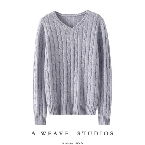 启超官方高端100%纯山羊绒衫