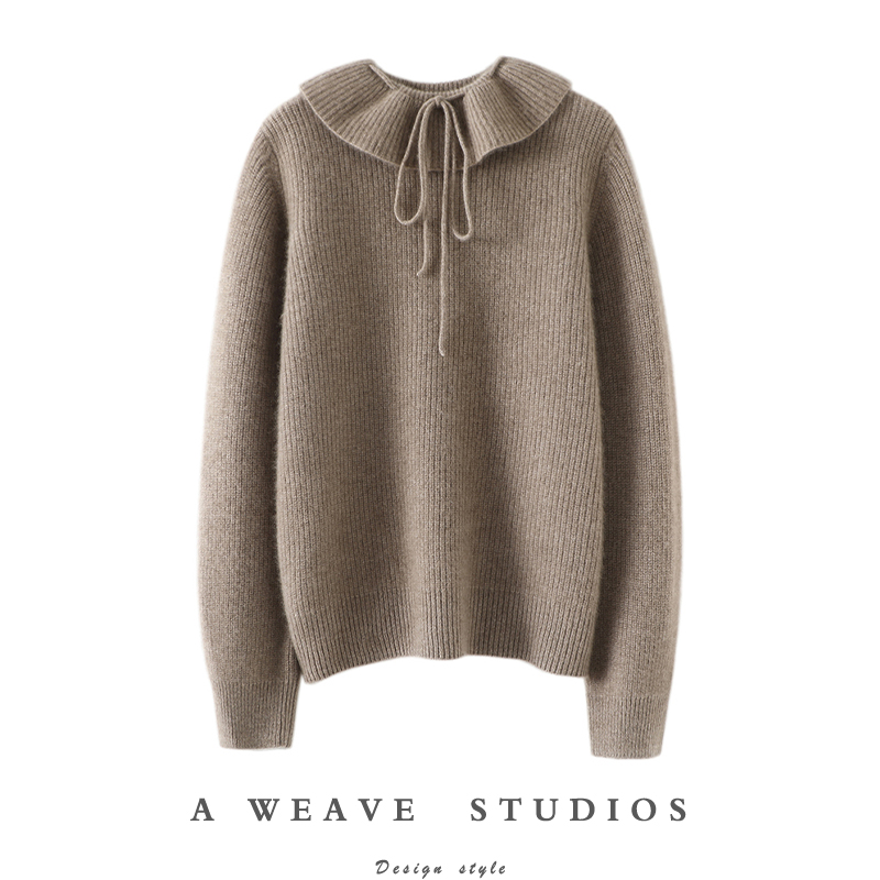 启超官方高端100%纯山羊绒衫