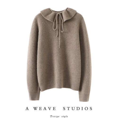 启超官方高端100%纯山羊绒衫