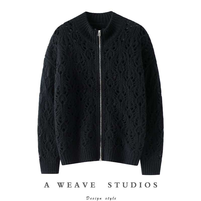 启超官方高端100%纯山羊绒衫