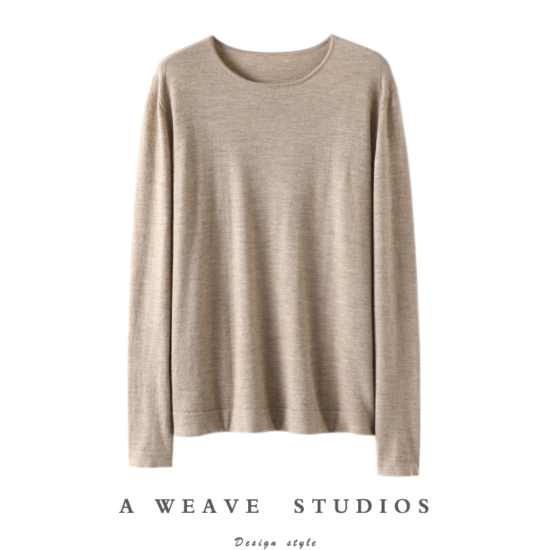 启超官方高端100%纯山羊绒衫