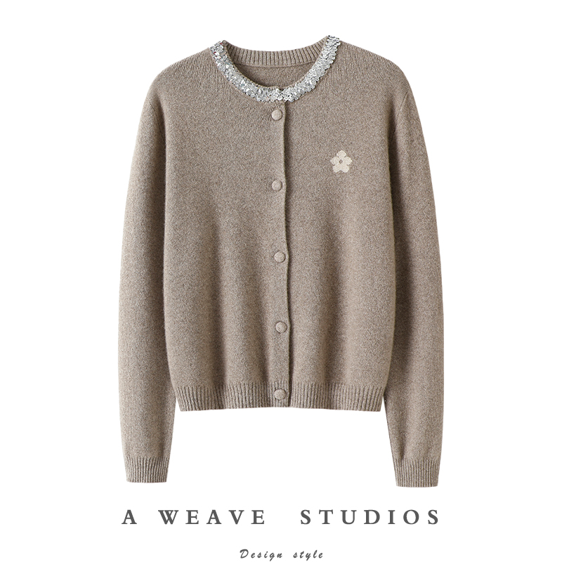 启超官方高端100%纯山羊绒衫